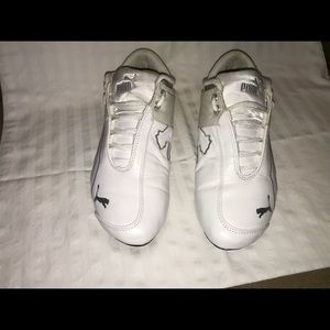 White Puma leather shoes